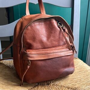 Madewell Tan Leather Backpack